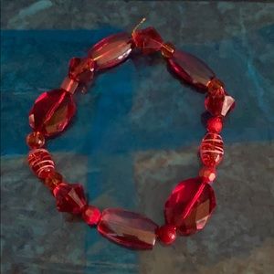 Red and gold necklace